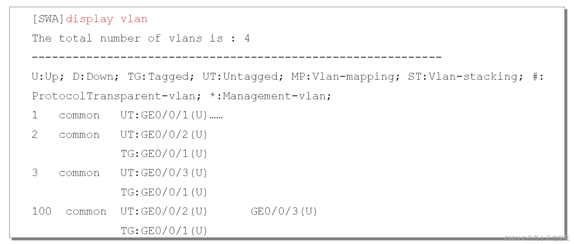 VLAN原理配置