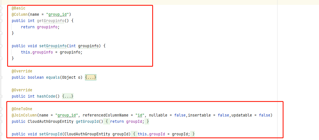 Repeated column in 2025 mapping for entity