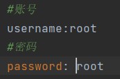 username: root