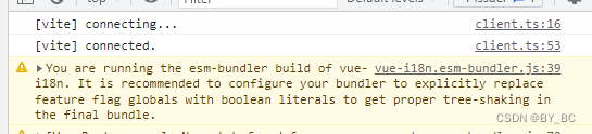 vite解决警告: You are running the esm-bundler build of vue-i18n. It is recomme