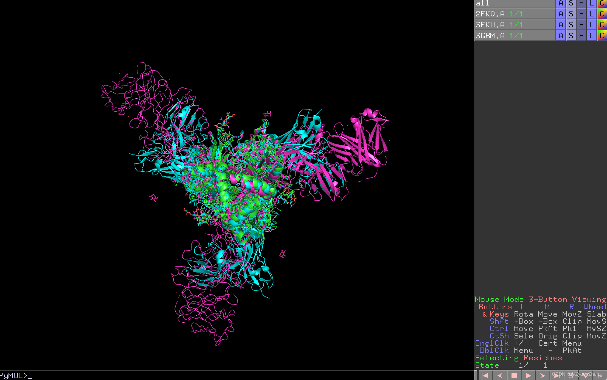 使用 PDB Alignment Tool 对 PDB 中多个蛋白结构进行比对