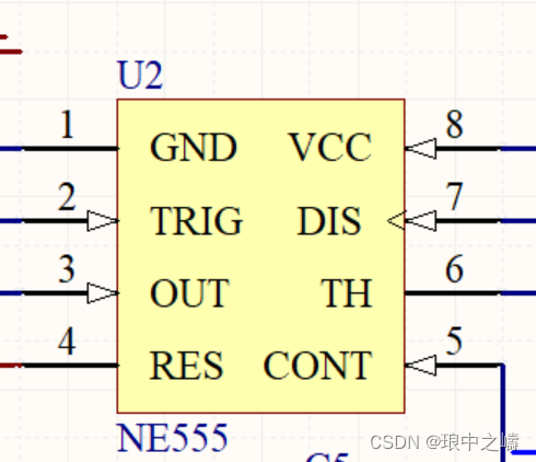 基于NE555芯片的简单延时电路和方波信号发生器