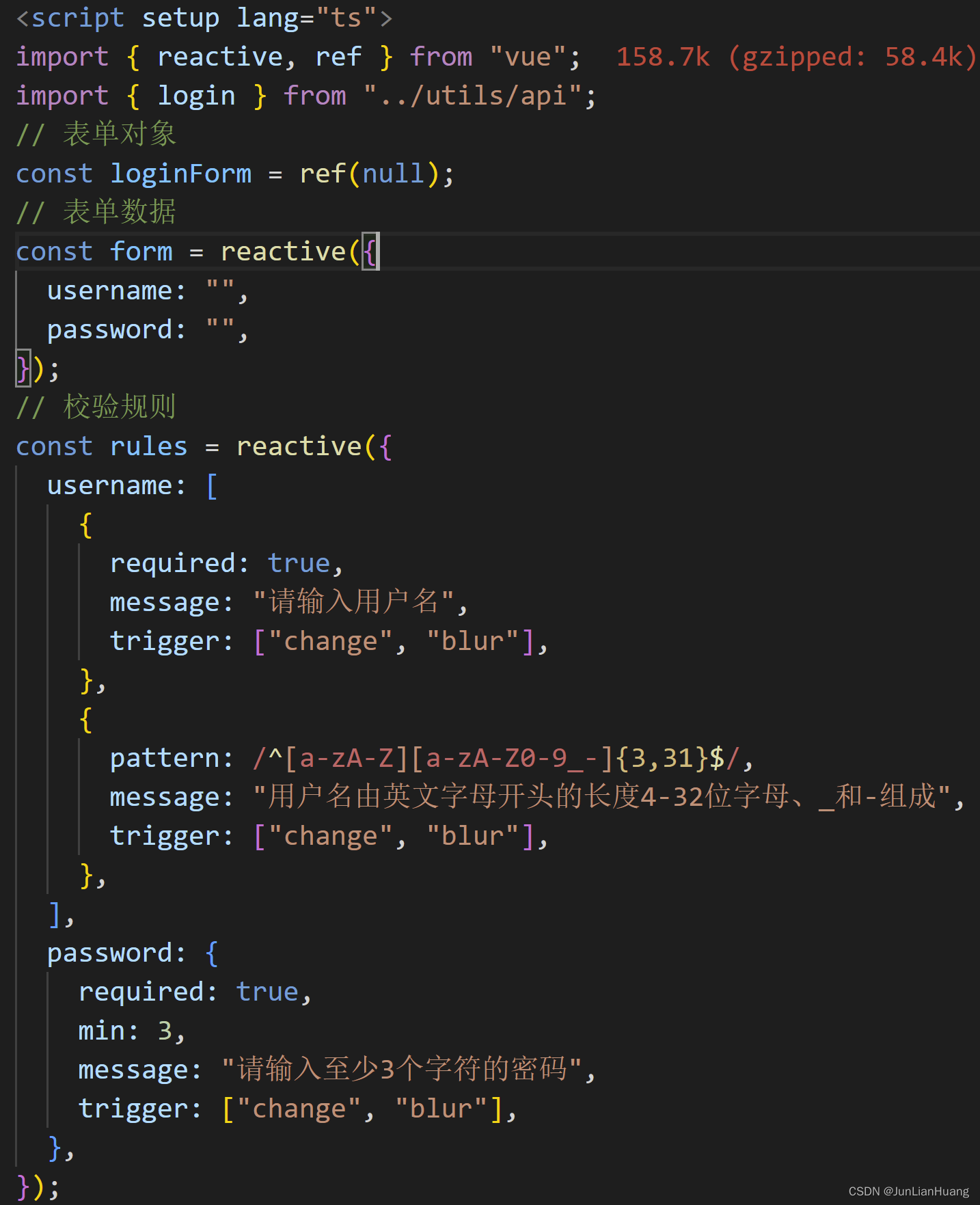 教程8 Vue3+Typescript+组合式API完成用户注册、用户登录（访问Django后端接口）_vue3+ts登录注册首页-CSDN博客