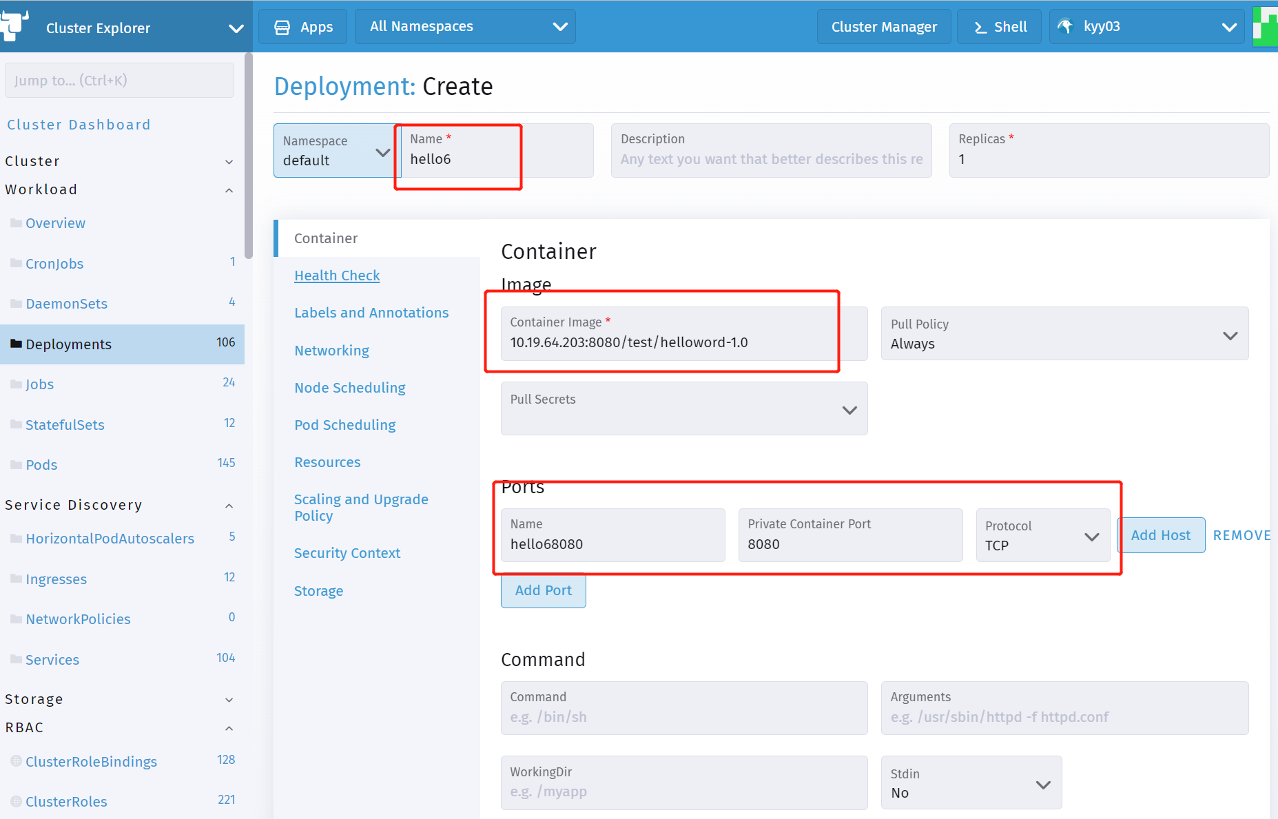 Create K8S's deployment, service, and Ingress to create K8S ...