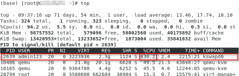 kswapd0占用CPU过高问题处理