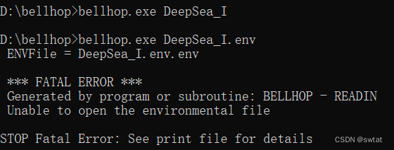 使用命令行调用bellhop，从而在C++等编程环境中使用bellhop的方法_bellhop 工具箱-CSDN博客
