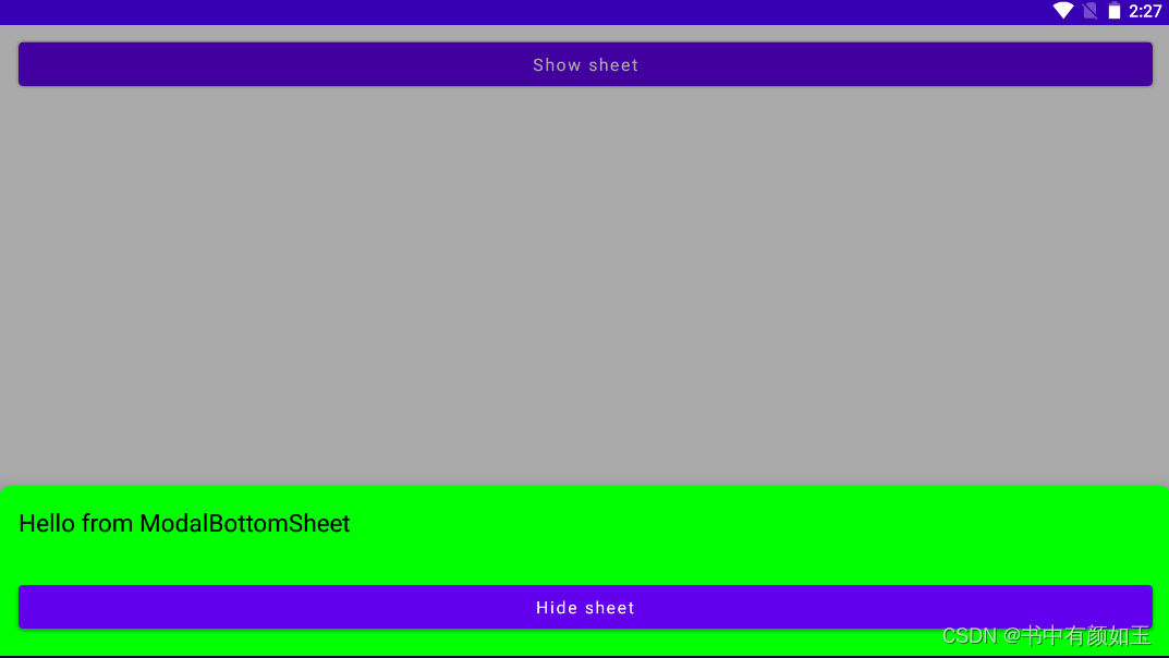 Android Jetpack Compose之ModalBottomSheet的使用