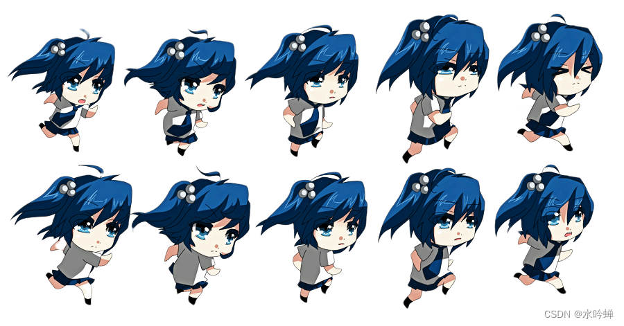 一,图片的选取(用截图工具将其裁剪成10张小图片,放在项目的image文件