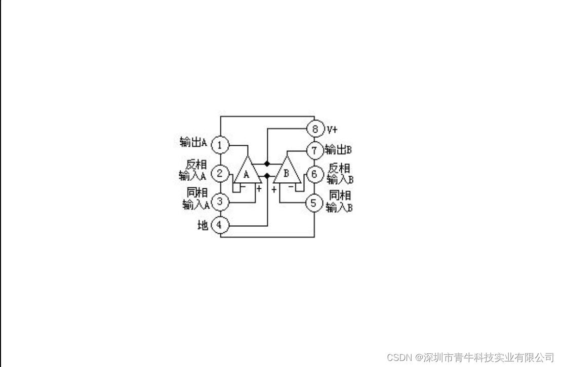 由两个独立的高增益运算放大器组成的运放芯片D258，可应用于音频信号处理系统上