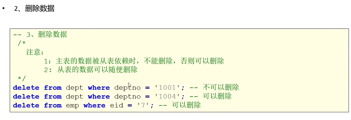 删除数据