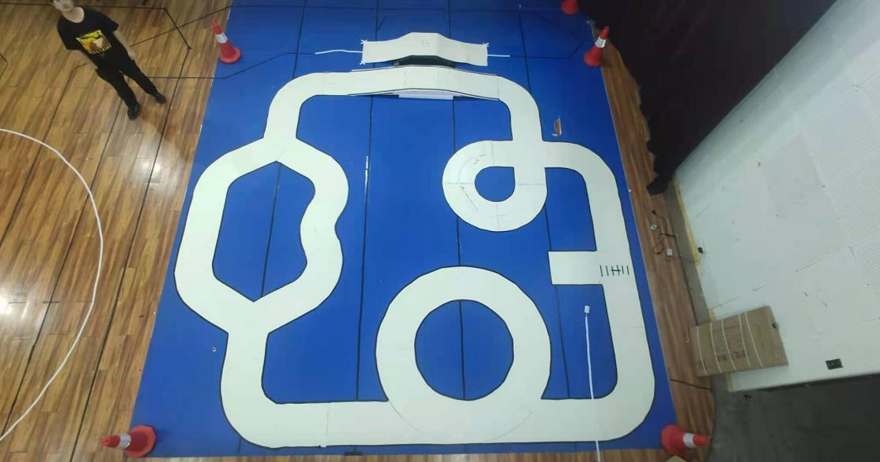 2 赛道设计图纸▲ 图10.1.3 赛道铺设图一.跑道部分(1)长度:30.