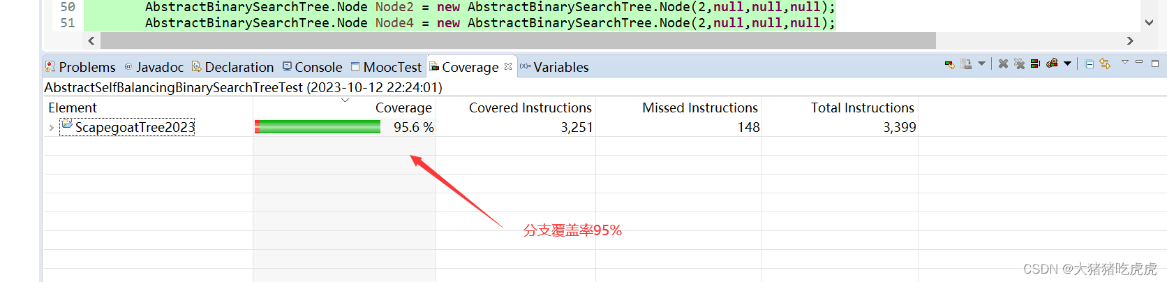 2023全国大学生软件测试大赛开发者测试练习题99分答案（ScapegoatTree2023）