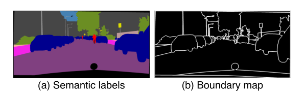 ͼ4:ʹʵӳ:(a)͵ǩӳ䡣ע，ӵͬıǩ，ʹúǡ(b)ȡʵ߽ͼЩϢ，벻ͬĶͱ׶ˡ