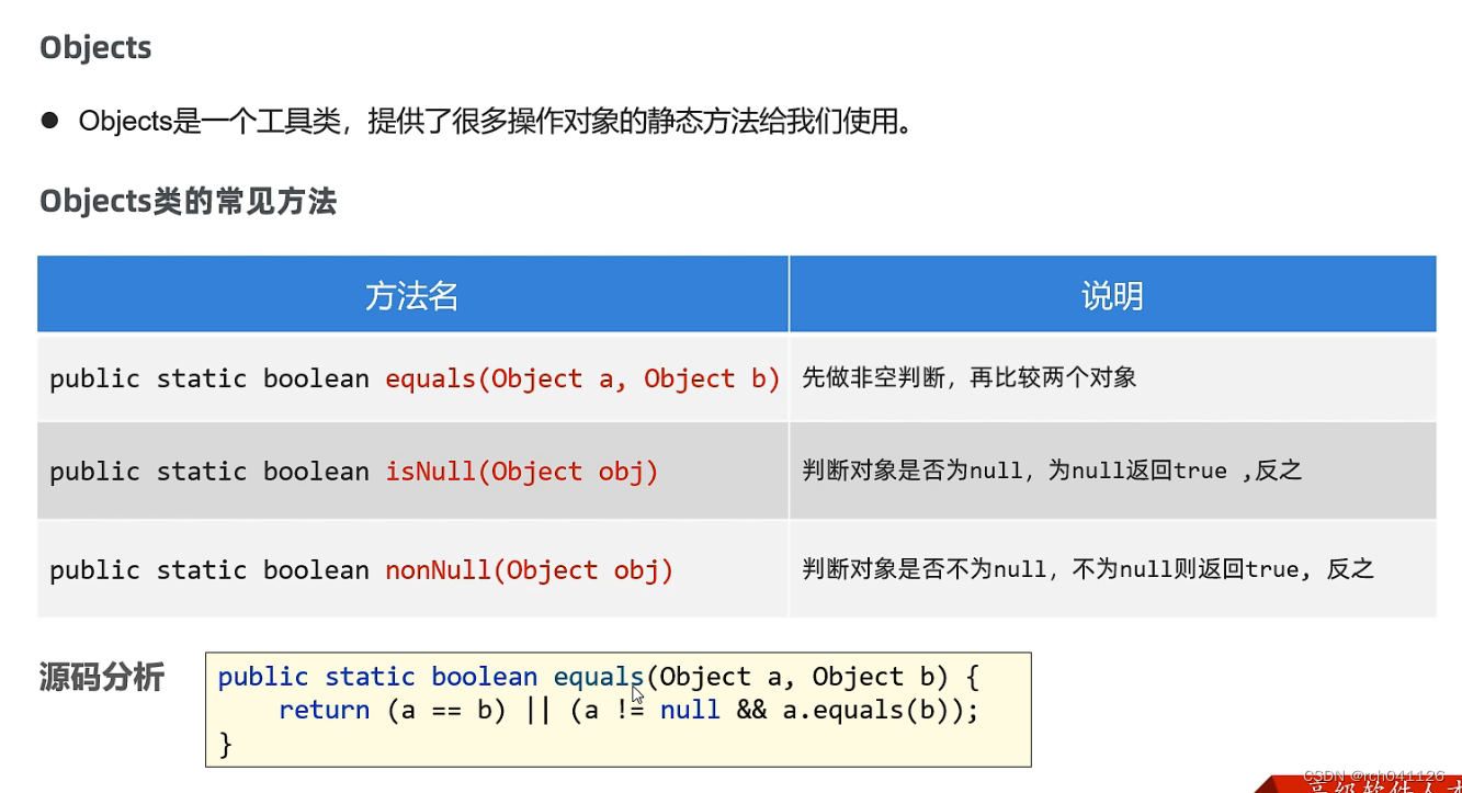 Java Objects CSDN