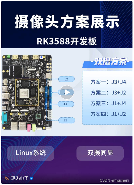 方案展示 | RK3588开发板Linux双摄同显方案