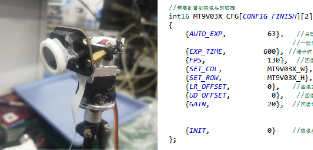 ▲ 图6.1 偏振镜与摄像头参数设置