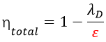 η_total=1-λ_D/ε