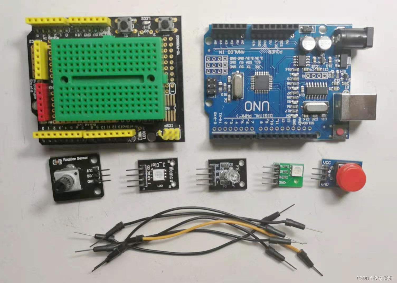 【雕爷学编程】Arduino动手做(28)--- KY-009全彩LED 5050 RGB模块3_三色led灯模块参数-CSDN博客