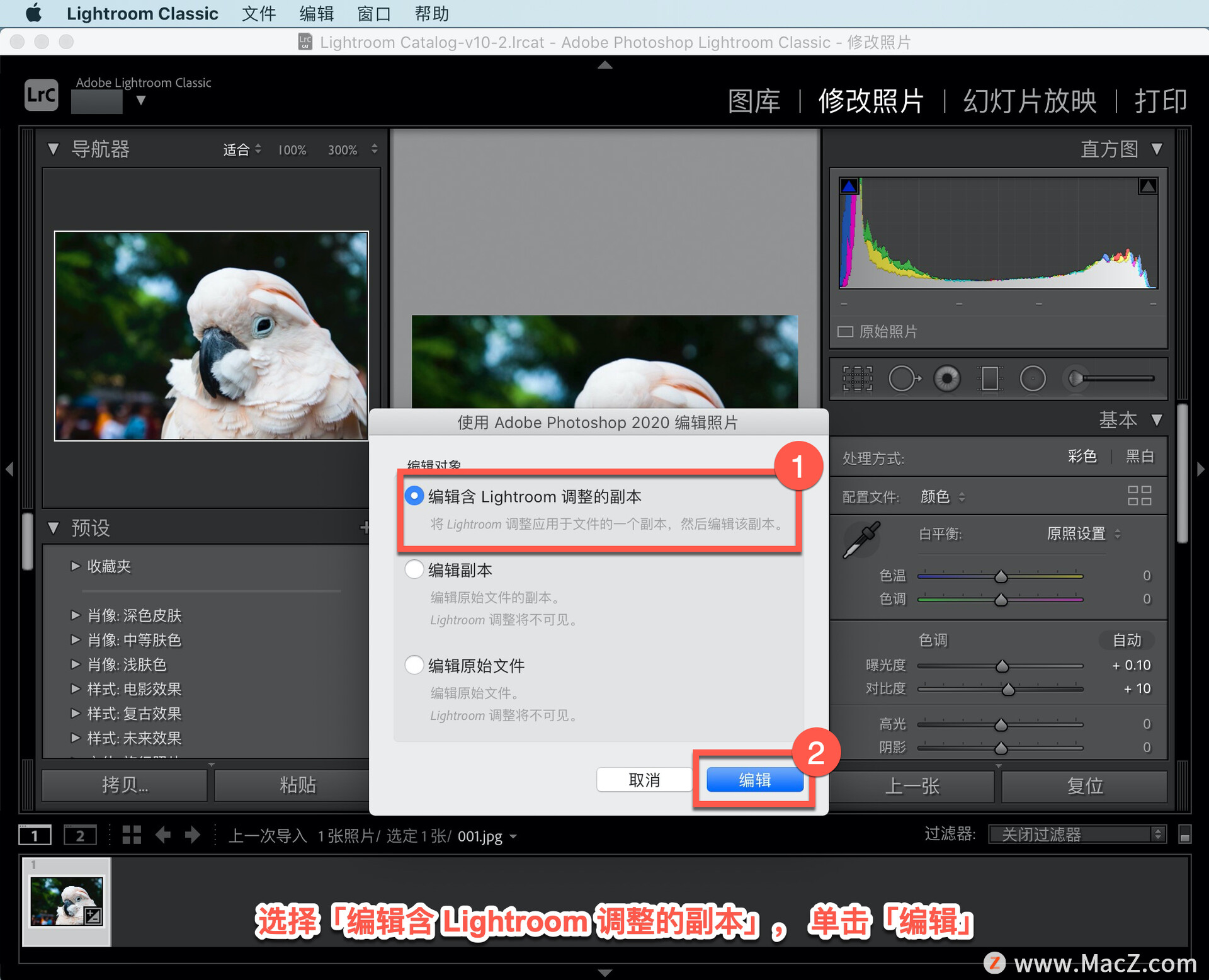 lightroom classic 教程:如何将照片从 lightroom 移至ps,在 ps 中为