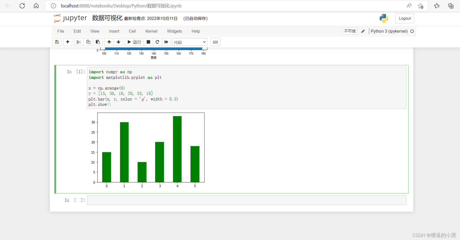 绘制简单的柱形图(python)_怎么绘制简单柱形图,用面向对象和面向函数两种方式呈现,数据(1,2,3,4,5)_懵逼的小黑子的博客-CSDN博客
