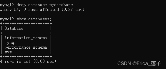 mysql--数据库的操作