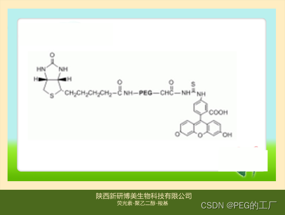 荧光素标记PEG衍生物Fluorescein-PEG-Acid，FITC-PEG-COOH