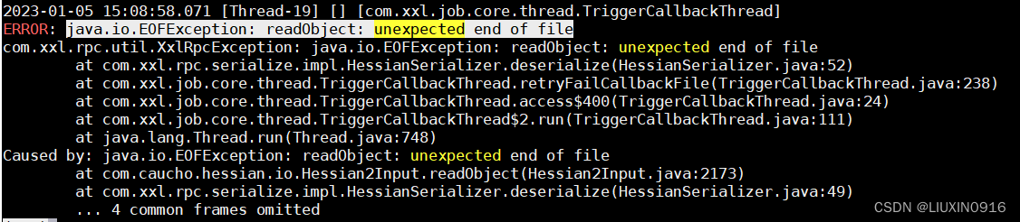 Java.io.EOFException: ReadObject: Unexpected End Of File报错记录-CSDN博客