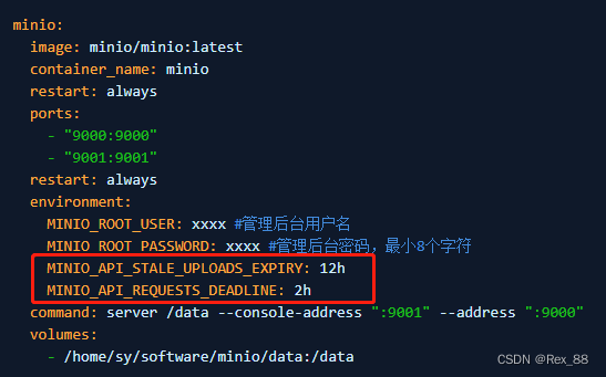 关于Minio性能优化 A timeout exceeded while waiting to proceed with the request, please reduce your request