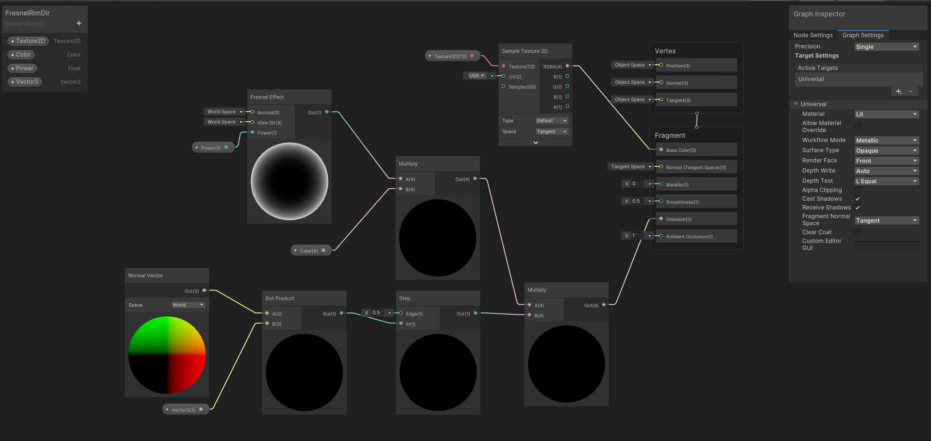 Unity之ShaderGraph如何实现边缘光效果