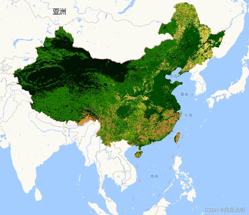 基于多源数据融合方法的中国1公里土地覆盖图（2000）