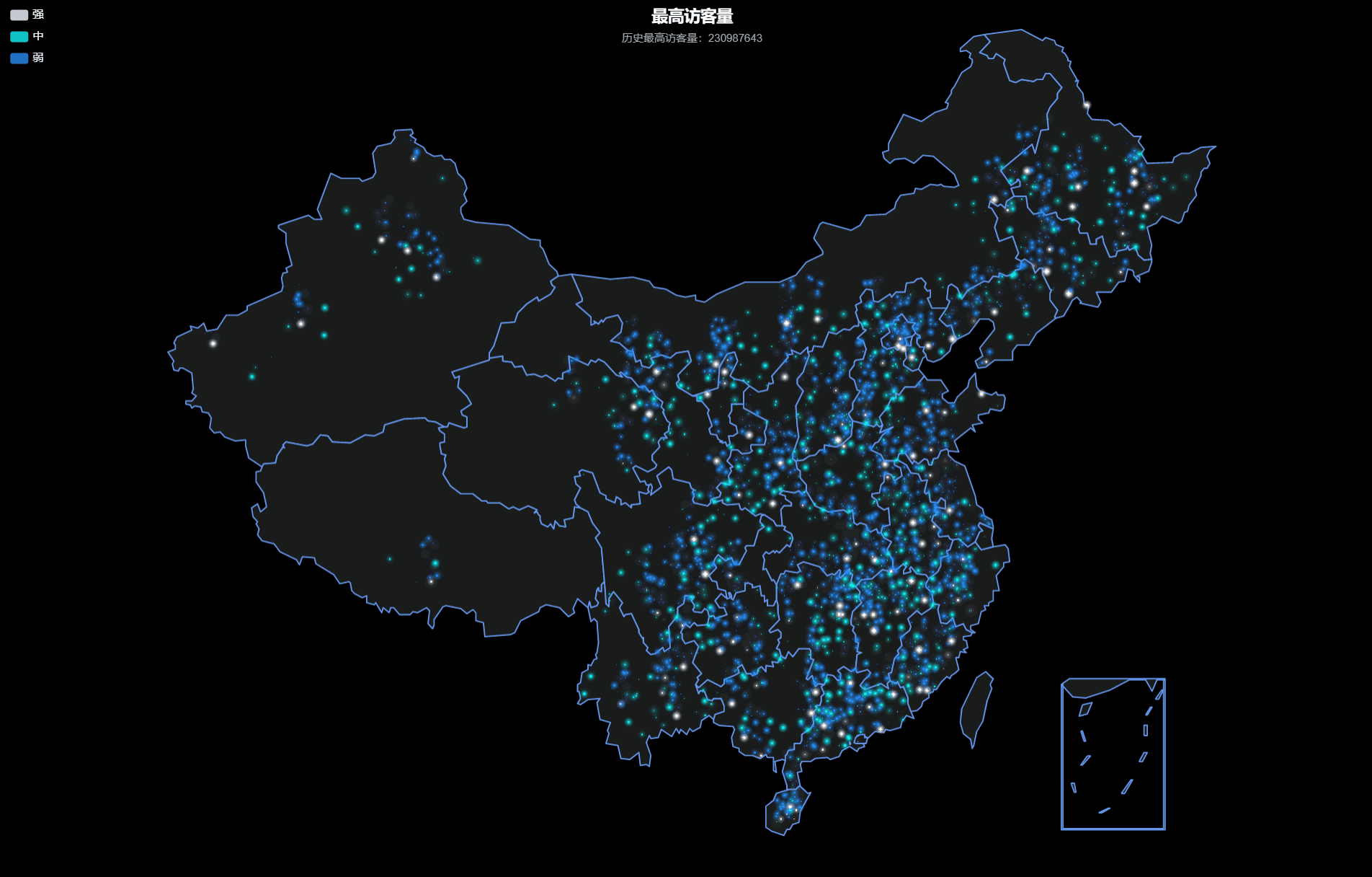 大屏展示全国热点分布高亮地图特效_数据大屏可视化中间地图-csdn博客