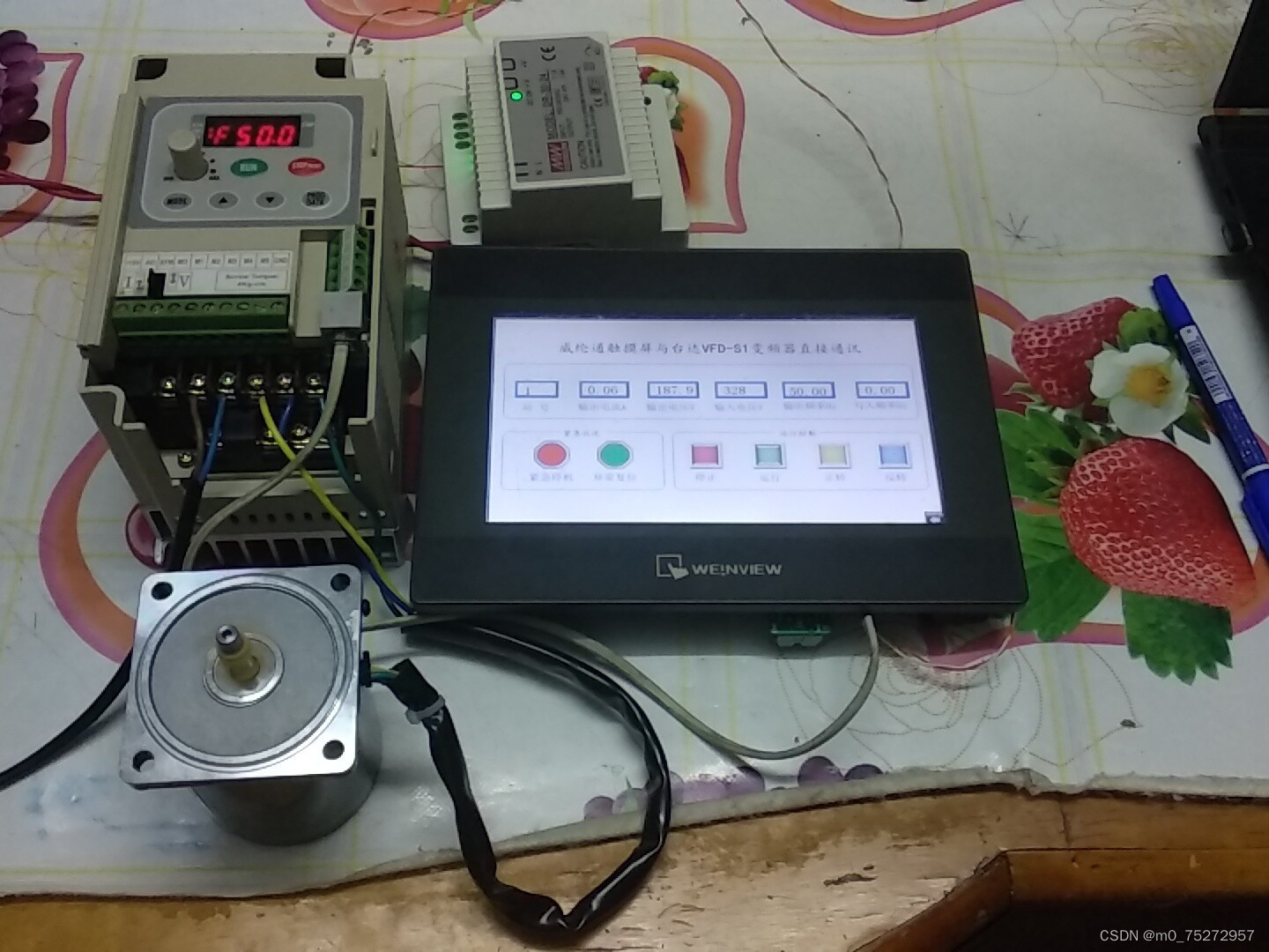 变频器通讯程序台达DOP触摸屏MODBUS RTU直接与台达VFD-S1变频器通讯程序 ,台达DOP触摸屏直接与台达VFD-S1变频器通讯