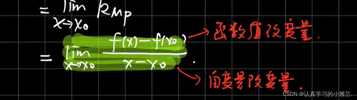 导数的概念——“高等数学”