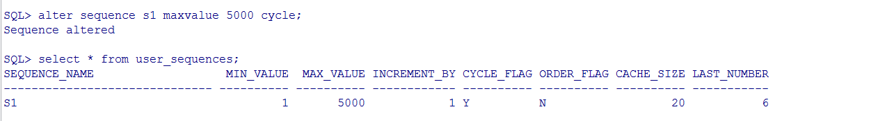 oracle 序列，程序中实现自增