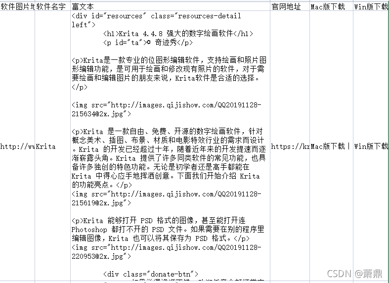 爬取奇迹秀工具箱里面的文本和软件网盘链接