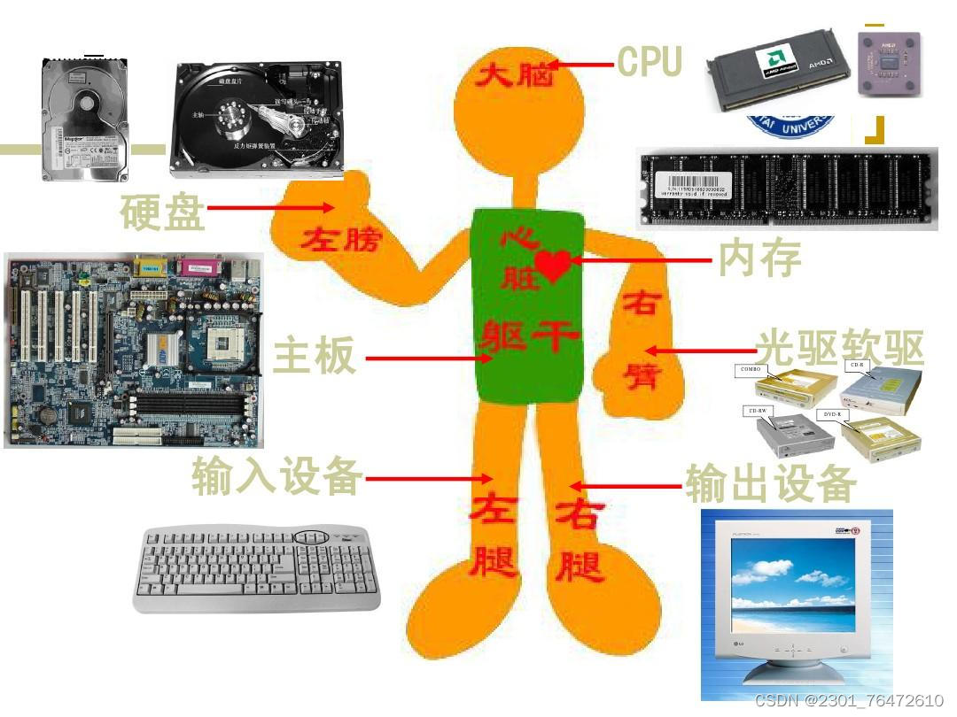 电脑是怎么组成的图片