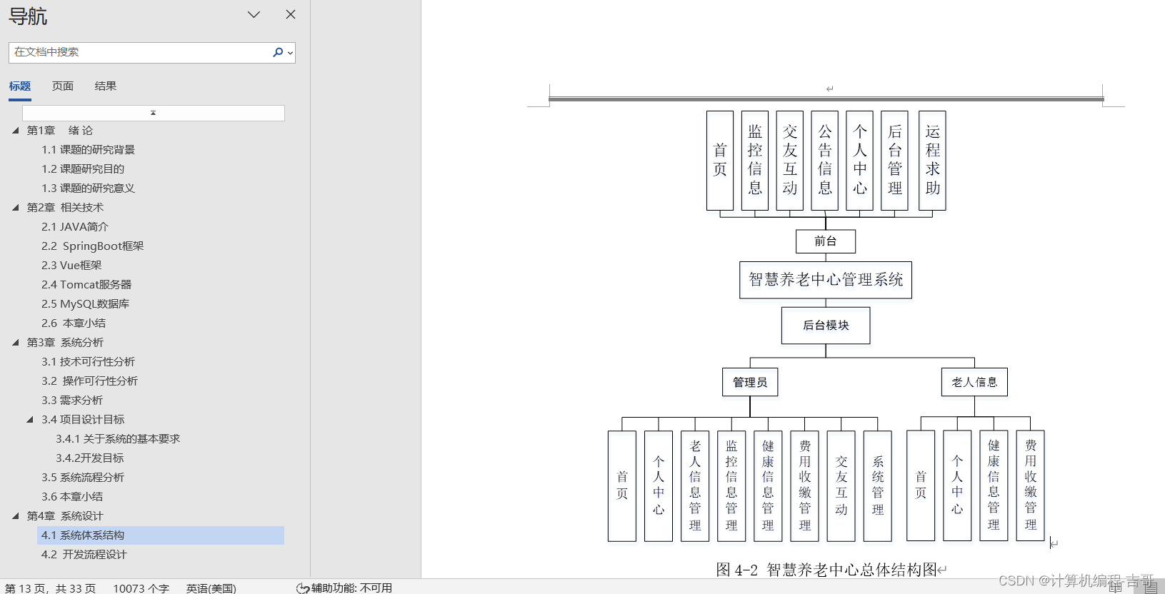 计算机毕业设计 基于SpringBoot智慧养老中心管理系统的设计与实现 Javaweb项目 Java实战项目 前后端分离 文档报告 代码讲解 安装调试