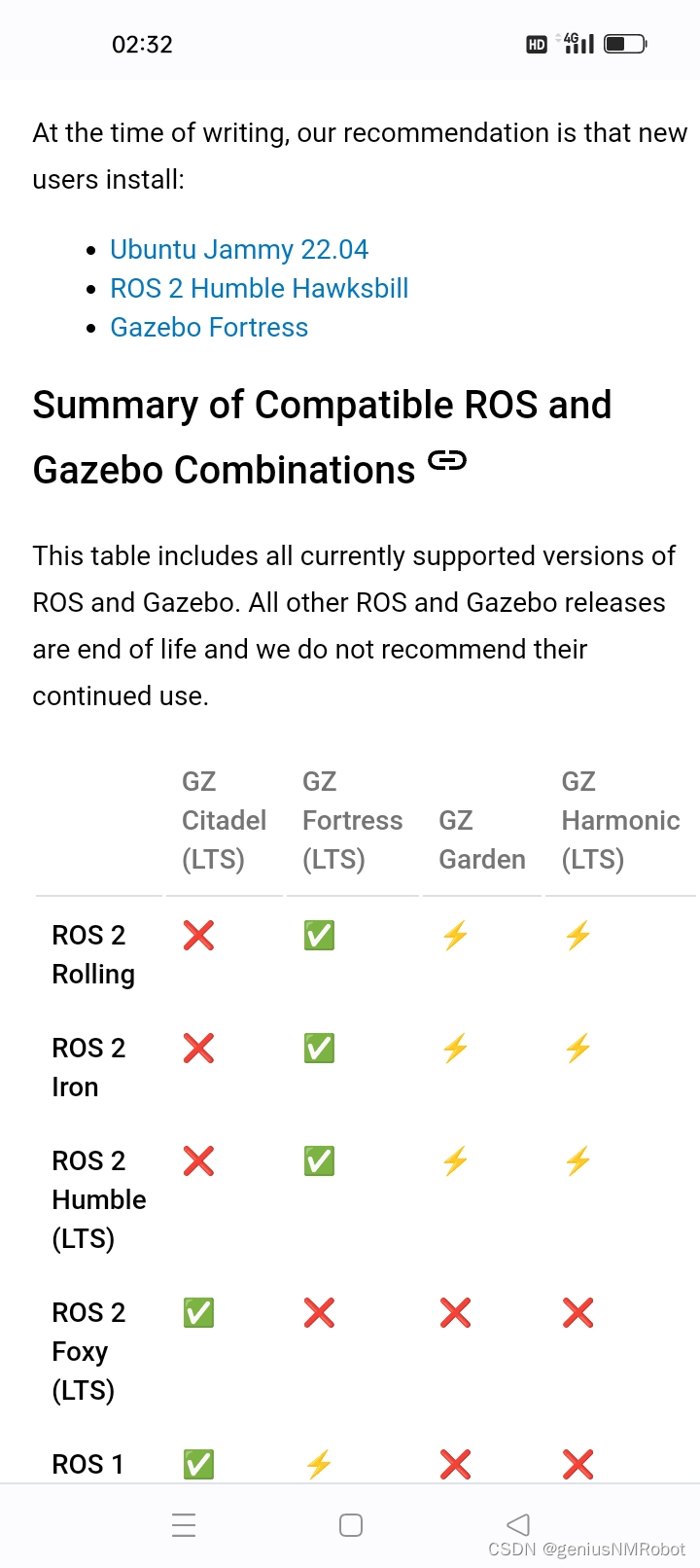 gazebo安装版本--公元2024年1月