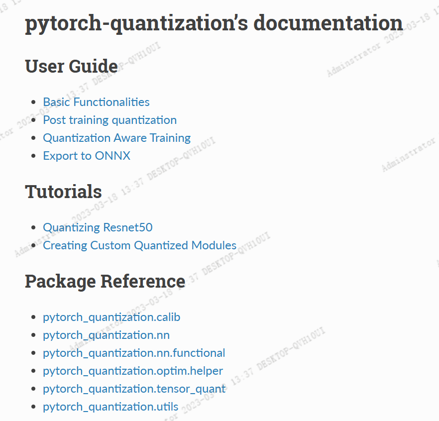 模型量化(4): Pytorch 量化工具包介绍