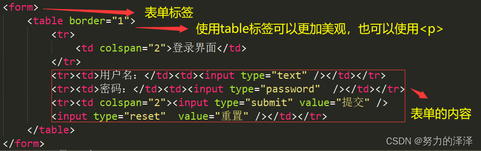 HTML列表、表格以及表单_html 列表框-CSDN博客