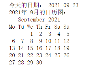Python：年月日日历图的显示操作、time模块常用法_时间计算器年月日天数怎么把时间日历放在页面上-CSDN博客