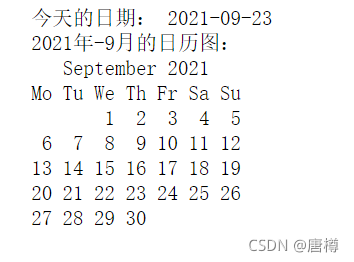 Python:年月日日历图的显示操作、time模块常用法_时间计算器年月日天数怎么把时间日历放在页面上-CSDN博客