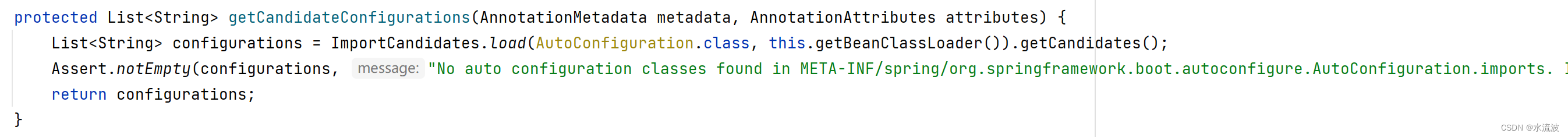getCandidateConfigurations方法