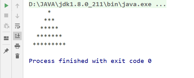 java 输出三角形