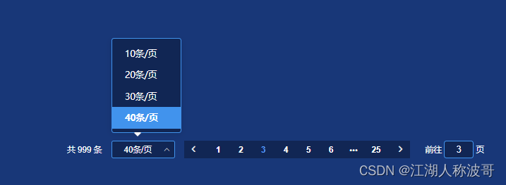 Pagination component style