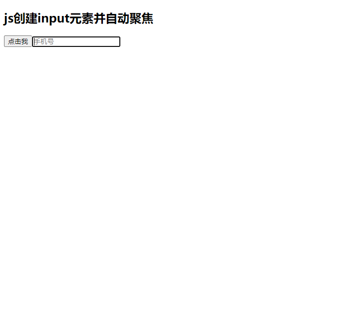js动态创建input元素并自动获取焦点_js input自动聚焦-CSDN博客