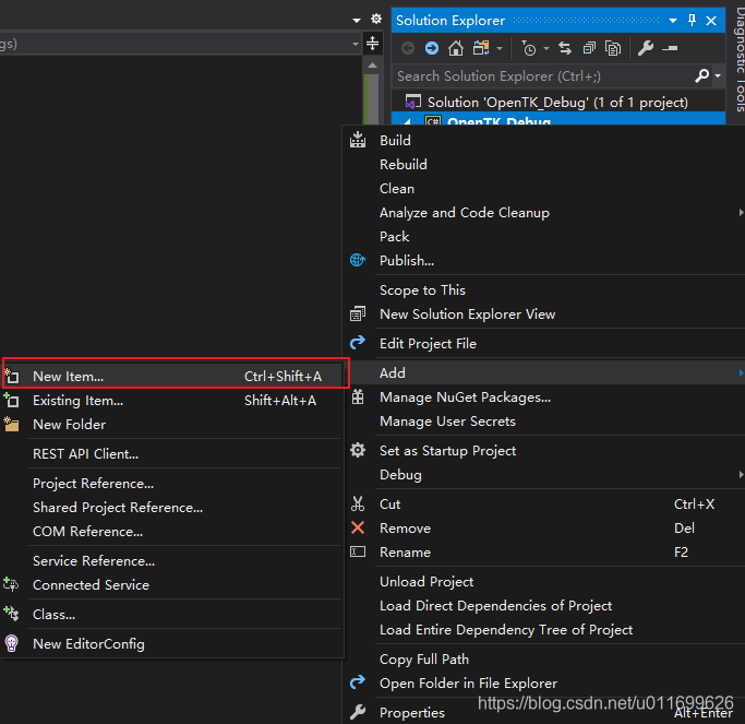 Visual Studio内配置OpenTK环境_c# opentk-CSDN博客