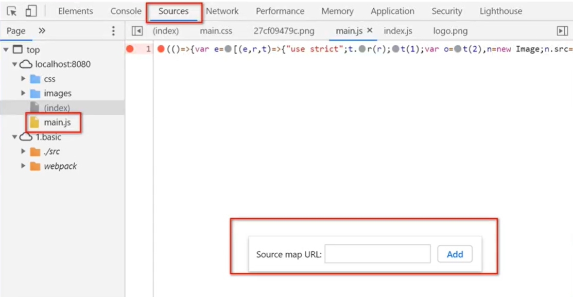 webpack 把 source-map 放本地调试生产代码,source-map 不上传到生产环境_生成环境生成sourcemap还不对外 ...