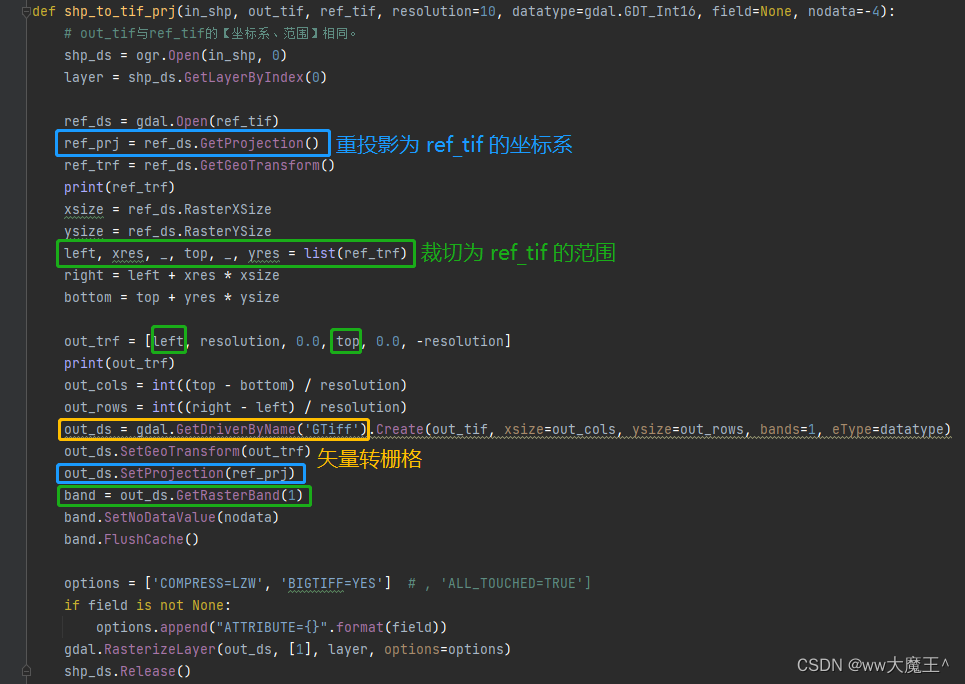 记录踩的坑：python gdal 重采样+坐标系转换