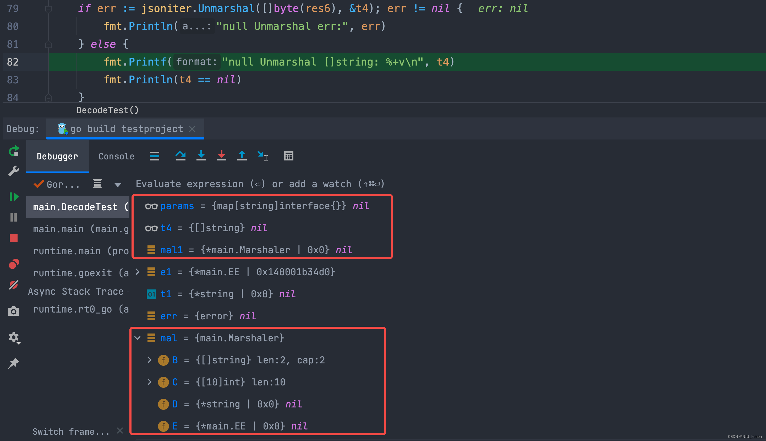 Go json反序列化“null“踩坑